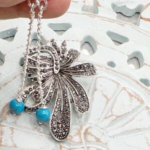 Alquimia Silver and Blue Earrings